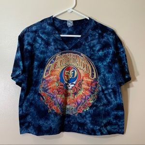 Grateful Dead 50th Tour Tie-Dye Crop Top